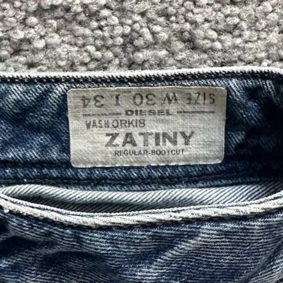 Diesel Industry Zatiny Regular Bootcut Jeans - Label Size.30x34 - Men's VGUC - Picture 7 of 15